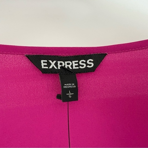 NWT Express Long Sleeve Notched Top Size L - Picture 5 of 7